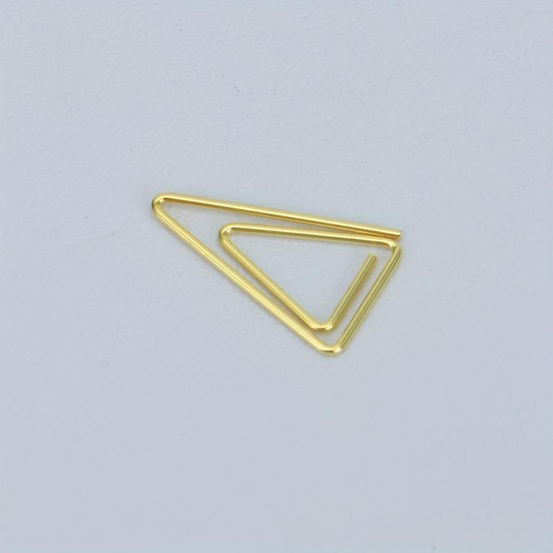 200 Mini Triangle Paper Clips Love Stainless Steel