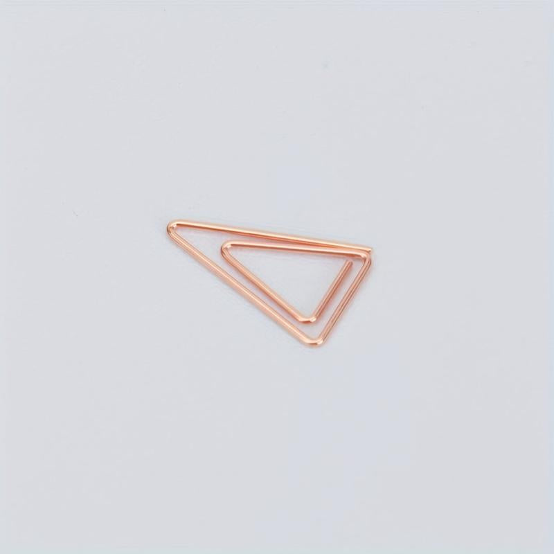 200 Mini Triangle Paper Clips Love Stainless Steel