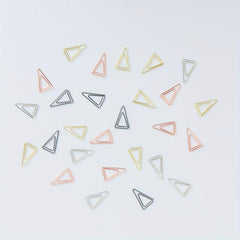 200 Mini Triangle Paper Clips Love Stainless Steel