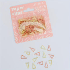 200 Mini Triangle Paper Clips Love Stainless Steel