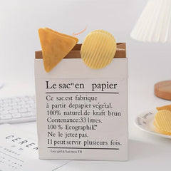 6pcs Potato Chip Shape Clip Data Storage Folder Food Bag Sealing Clip