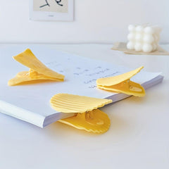6pcs Potato Chip Shape Clip Data Storage Folder Food Bag Sealing Clip