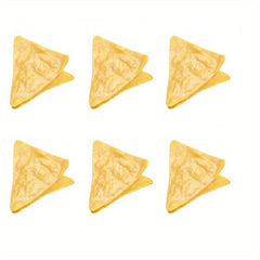 6pcs Potato Chip Shape Clip Data Storage Folder Food Bag Sealing Clip