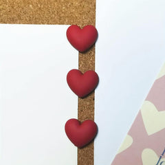 20pcs Heart Shaped Large Push Pins Thumb Tacks For Bulletin Board