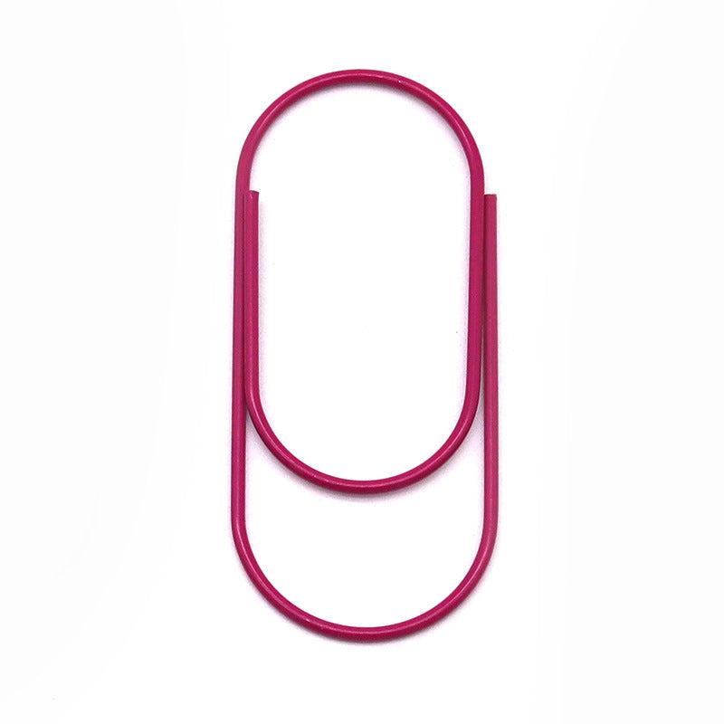30pcs Mix Colors Metal Paper Clips Bookmarks For Office Notebook School Statione