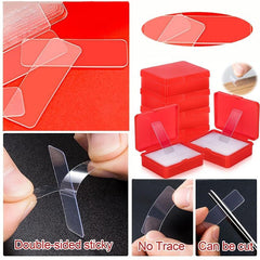 240 Transparent Rectangular Adhesive Stickers for Balloon Decoration