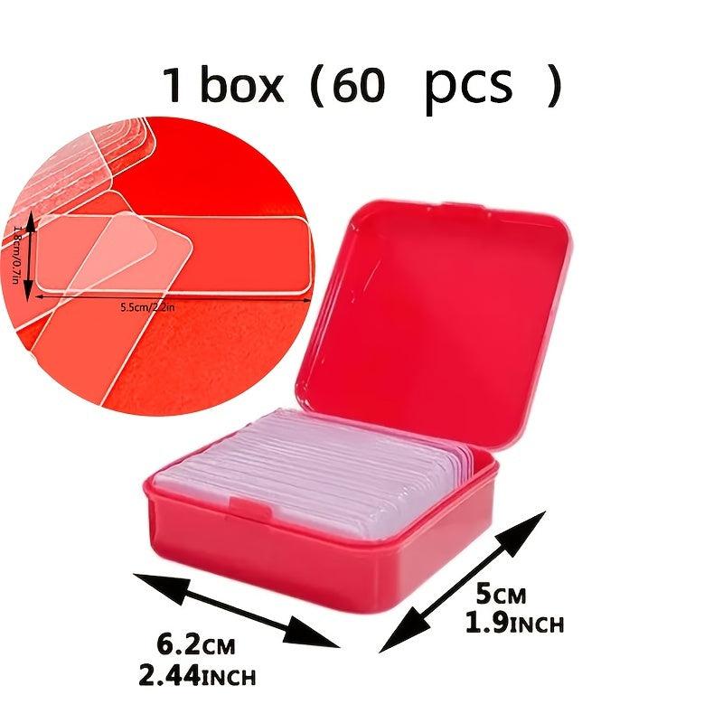 240 Transparent Rectangular Adhesive Stickers for Balloon Decoration