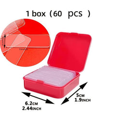 240 Transparent Rectangular Adhesive Stickers for Balloon Decoration