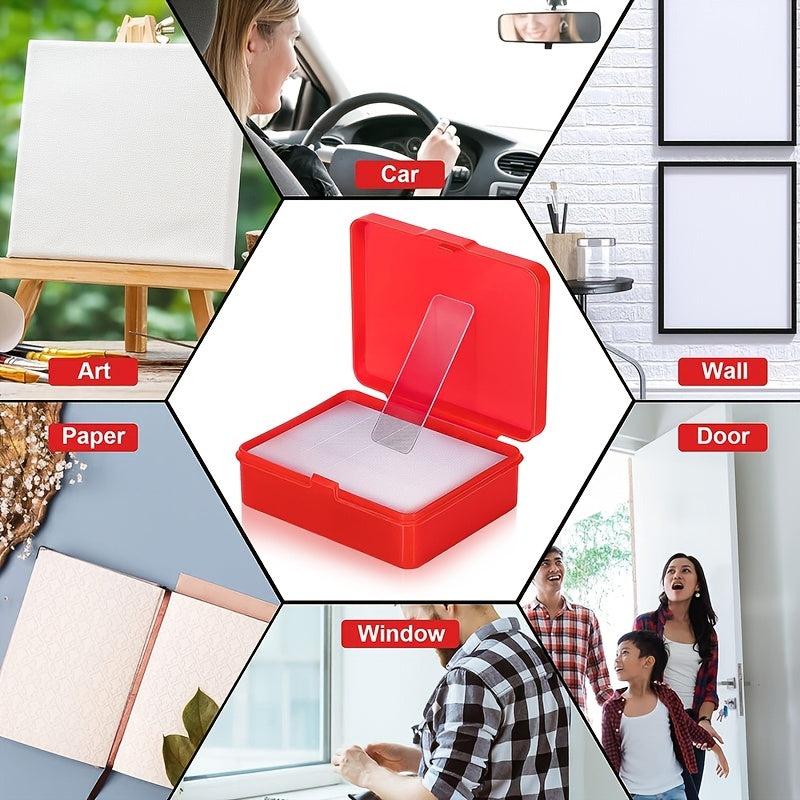 240 Transparent Rectangular Adhesive Stickers for Balloon Decoration
