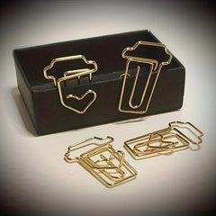 50pcs Creative Coffee Cup Paper Clip For School Office Home