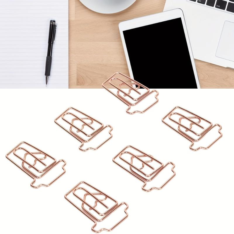50pcs Creative Coffee Cup Paper Clip For School Office Home