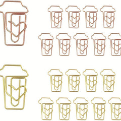 50pcs Creative Coffee Cup Paper Clip For School Office Home