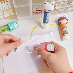 Cartoon Shape Solid Glue High Viscosity Office Supplies Student Stationery