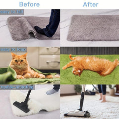 4pcs Grippers for Rugs Non Slip Rug Pads for Hardwood Floors and Tiles