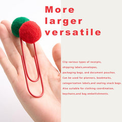 10-Piece Christmas Oversized Paperclip Set