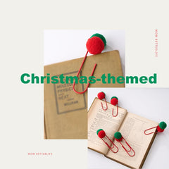 10-Piece Christmas Oversized Paperclip Set