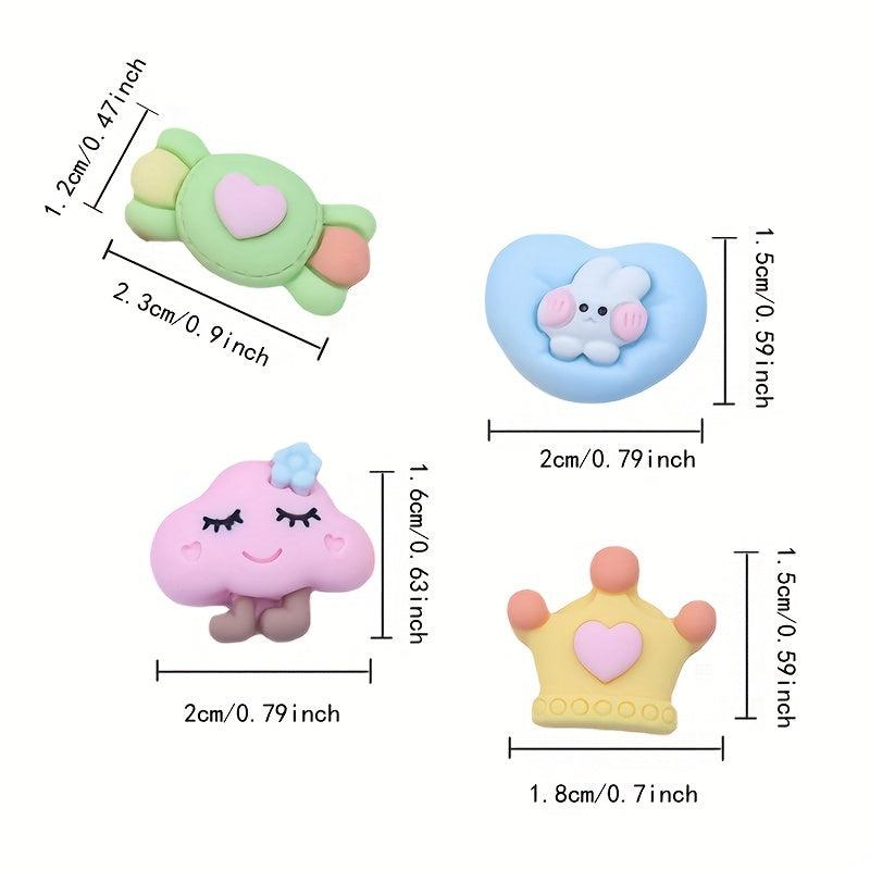20pcs Cloud Love Heart Shaped Push Pins Cork Board Decoration
