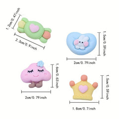 20pcs Cloud Love Heart Shaped Push Pins Cork Board Decoration