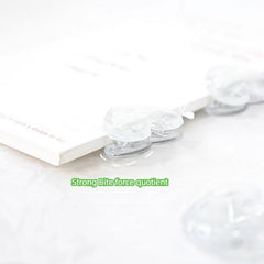 5 Packs Transparent Love Clip Student Girl Snack Sealing Clip
