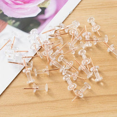 100pcs Rose Golden Push Pins For School Office Decor