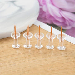 100pcs Rose Golden Push Pins For School Office Decor