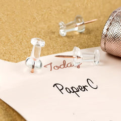 100pcs Rose Golden Push Pins For School Office Decor