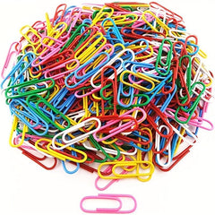 480pcs Rubber Coated Paper Clips 33mm Office Supplies