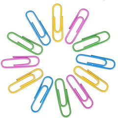 480pcs Rubber Coated Paper Clips 33mm Office Supplies