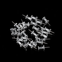 100pcs Clear Thumb Tacks Push Pins Office School Supplies