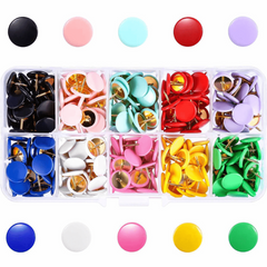 300 Colorful Plastic Coated Push Pins Office File Fixing Thumbtack