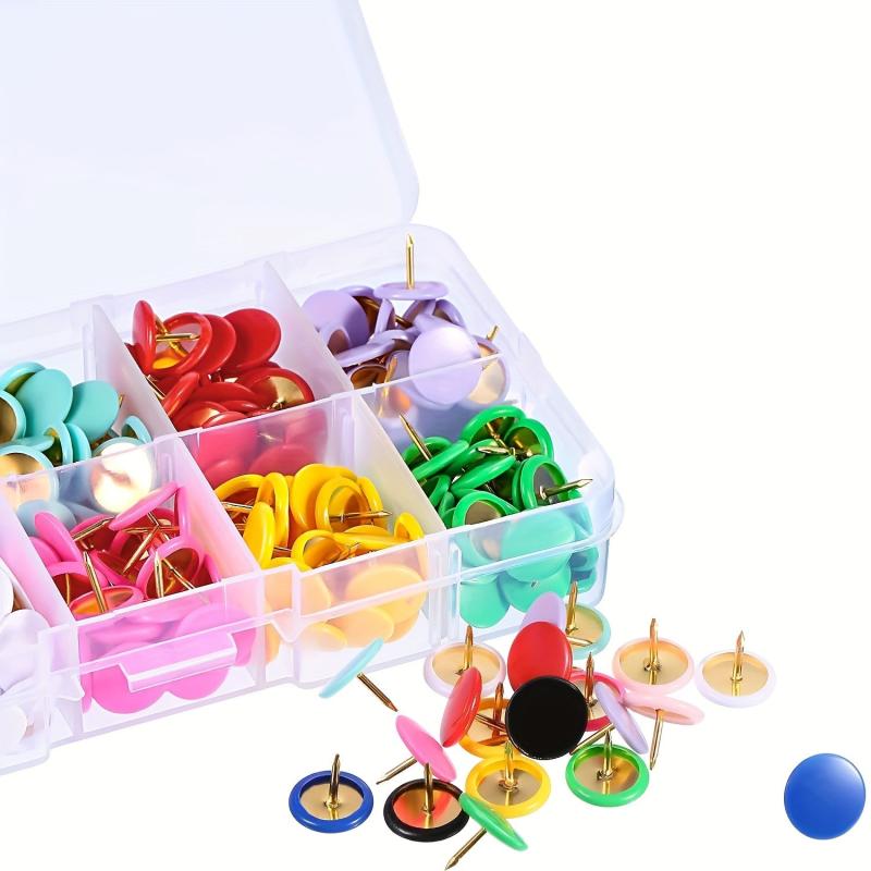 300 Colorful Pins Set in 10 Compartments