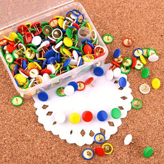 300 Colorful Pins Set in 10 Compartments