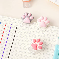 4 Cartoon Cat Claw Journal Clips Acrylic Office Supplies Student Book Clips