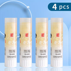 4pcs Egg Yellow Glue Sticks 0.52oz High Viscosity Stationery PVA