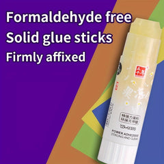 4pcs Egg Yellow Glue Sticks 0.52oz High Viscosity Stationery PVA