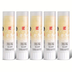 4pcs Egg Yellow Glue Sticks 0.52oz High Viscosity Stationery PVA