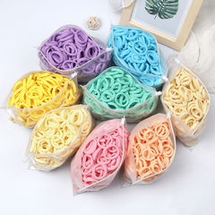 100 Piece Colorful Hair Accessories Set for Ponytails & Scrunchies