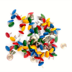 100 Packs Steel Thumb Tacks Push Pins Silver for Office & School