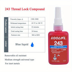 LOCTITE Thread Locking Adhesive 243 High Strength Temp Anaerobi