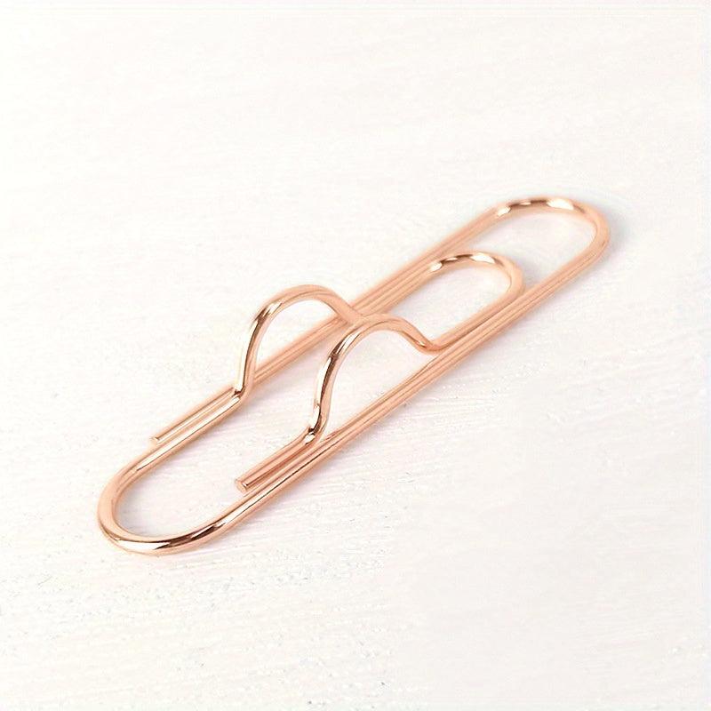 Metal Pen Clip Paper Clip 20 Boxes 3 Colors Rose Silver Pen Clip Paper Clip