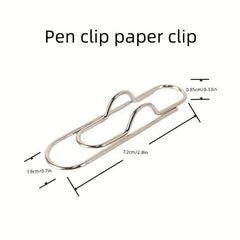 Metal Pen Clip Paper Clip 20 Boxes 3 Colors Rose Silver Pen Clip Paper Clip