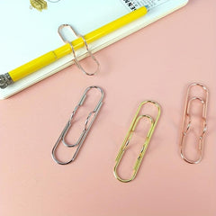 Metal Pen Clip Paper Clip 20 Boxes 3 Colors Rose Silver Pen Clip Paper Clip