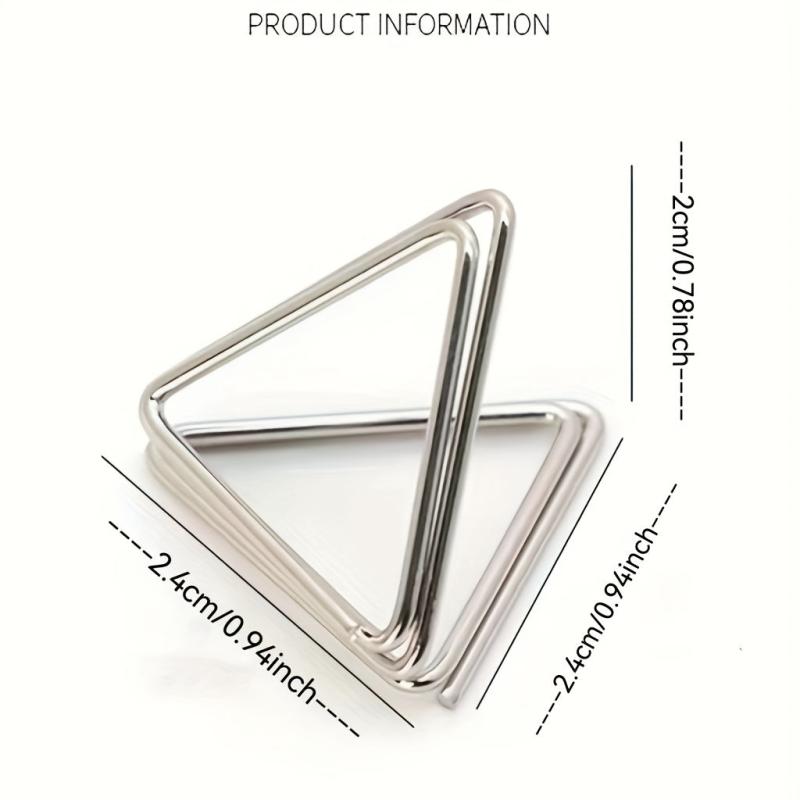 5pcs Triangular Business Card Holder Easter Creative Paper Clip