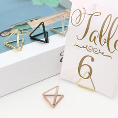 5pcs Triangular Business Card Holder Easter Creative Paper Clip