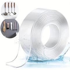 Heavy Duty Double Sided Tape - Adhesive Grip Strip - Transparent