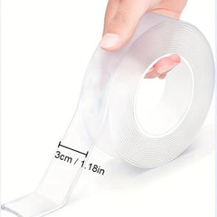 Heavy Duty Double Sided Tape - Adhesive Grip Strip - Transparent