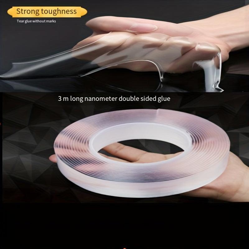 Heavy Duty Double Sided Tape - Adhesive Grip Strip - Transparent