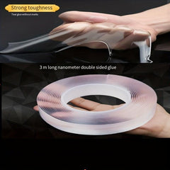 Heavy Duty Double Sided Tape - Adhesive Grip Strip - Transparent