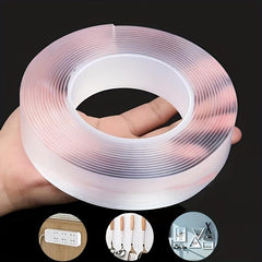 Heavy Duty Double Sided Tape - Adhesive Grip Strip - Transparent
