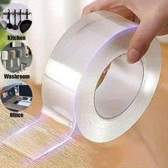 Heavy Duty Double Sided Tape - Adhesive Grip Strip - Transparent
